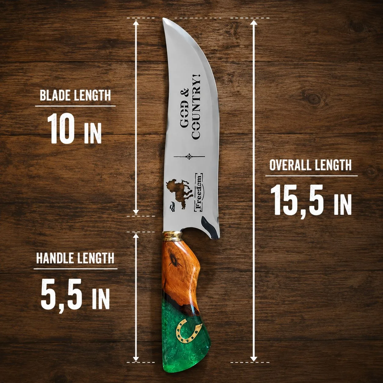 God & Country™ — Freedom Ranch Edition — size chart